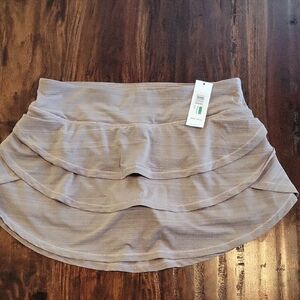 CALVIN KLEIN Women's Tan Skort Sz LG NWT
